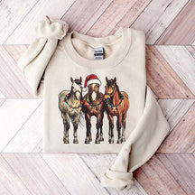Horse Santa Sweatshirt