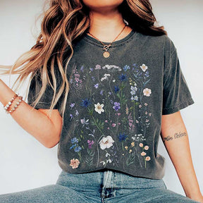 Comfort Colors Botanical WildFlowers Wildlife T-Shirt