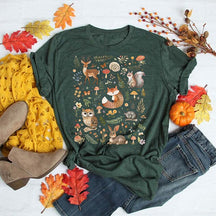 Cottagecore Forest Animals T-Shirt