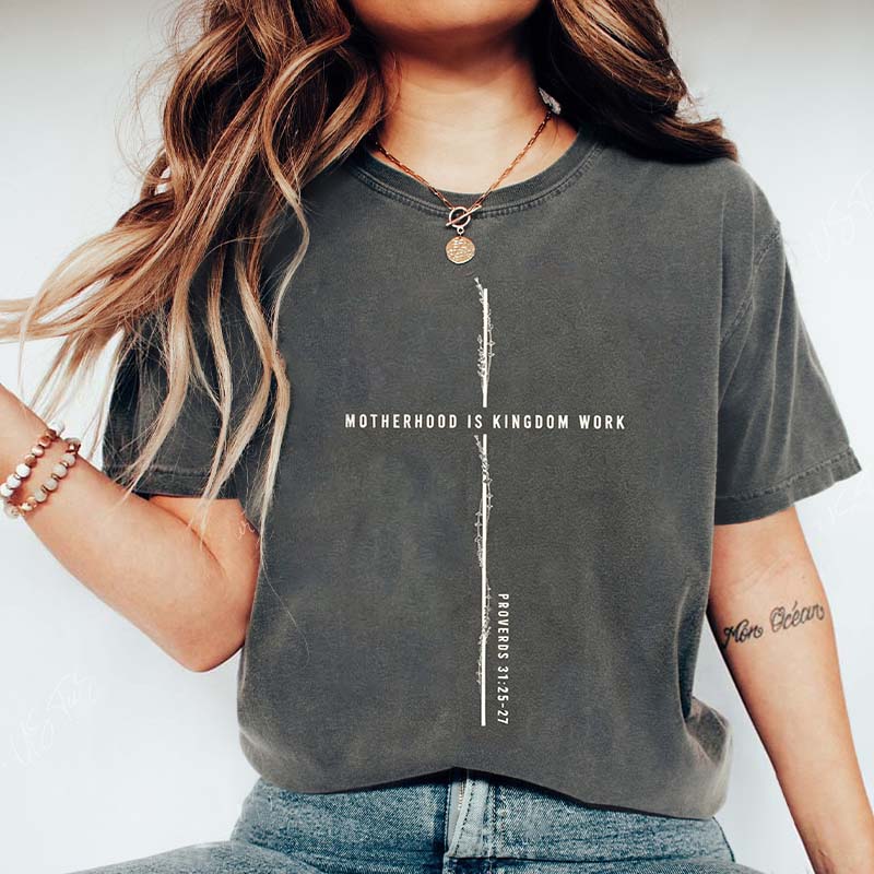 Motherhood Is Kingdom Work Wildflower T-Shirt