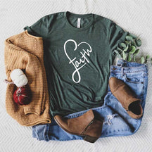 Faith Heart Religous T-Shirt