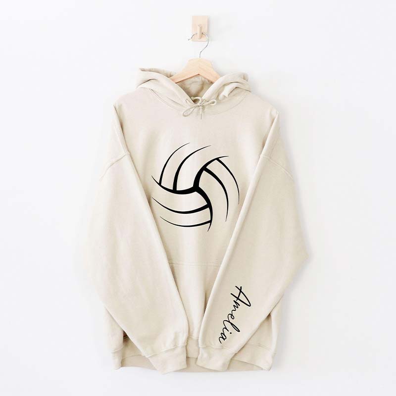 Personalized Volleyball Mom Name Hoodie