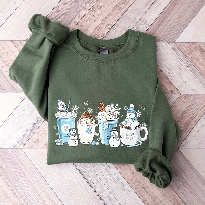 Winter Coffee Cups Sweatshirt
