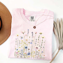 Minimal Floral Nature Inspired Botanical T-Shirt