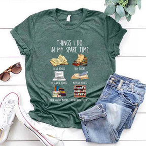 Things I Do In My Spare Time Book Cute T-Shirt