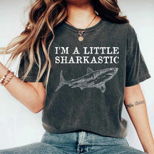 Funny Shark I'm A Little Sharkastic T-Shirt