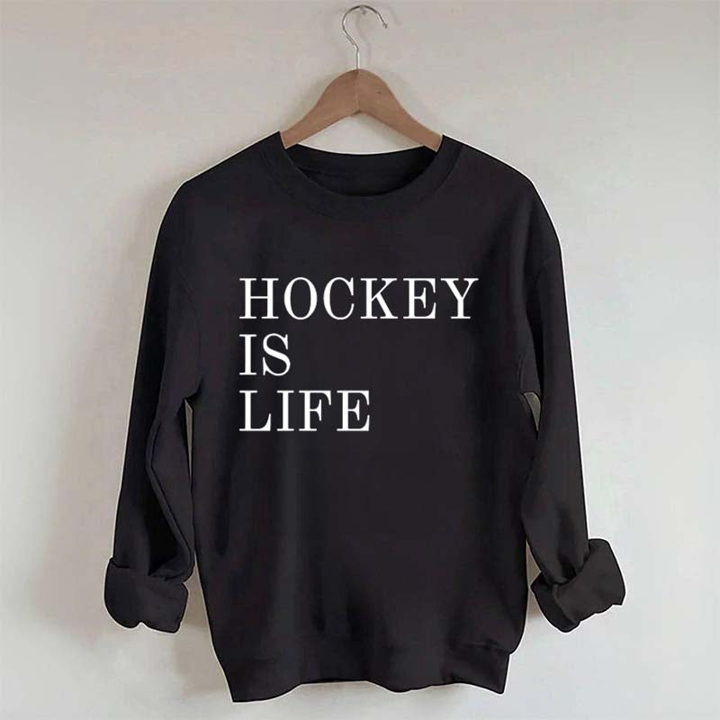 Hockey Is Life Minimalist Sweatshirt