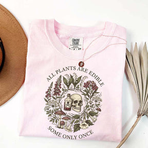 All Plants Are Edible Funny Dark Botanical Gothic Garden T-Shirt