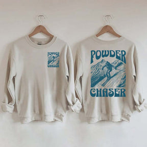 Powder Chaser Funny Skiing Sweatshirt