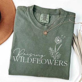 Raising Wildflowers Unique Mom T-Shirt