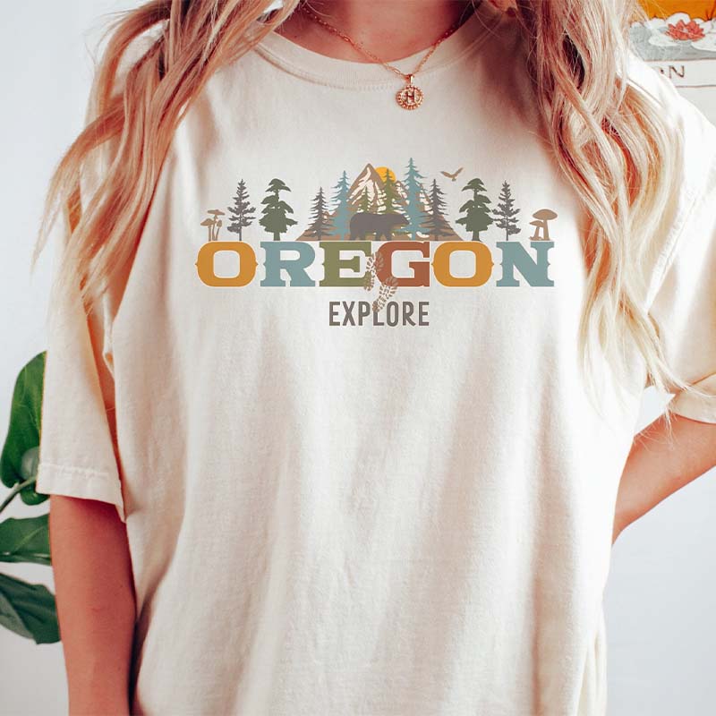 Oregon Mountain Hiking T-Shirt