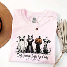 Cute Dogs Because People Are Creepy T-Shirt
