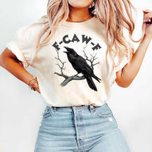 F-Caw-F Funny Crow Moonlit Raven T-Shirt