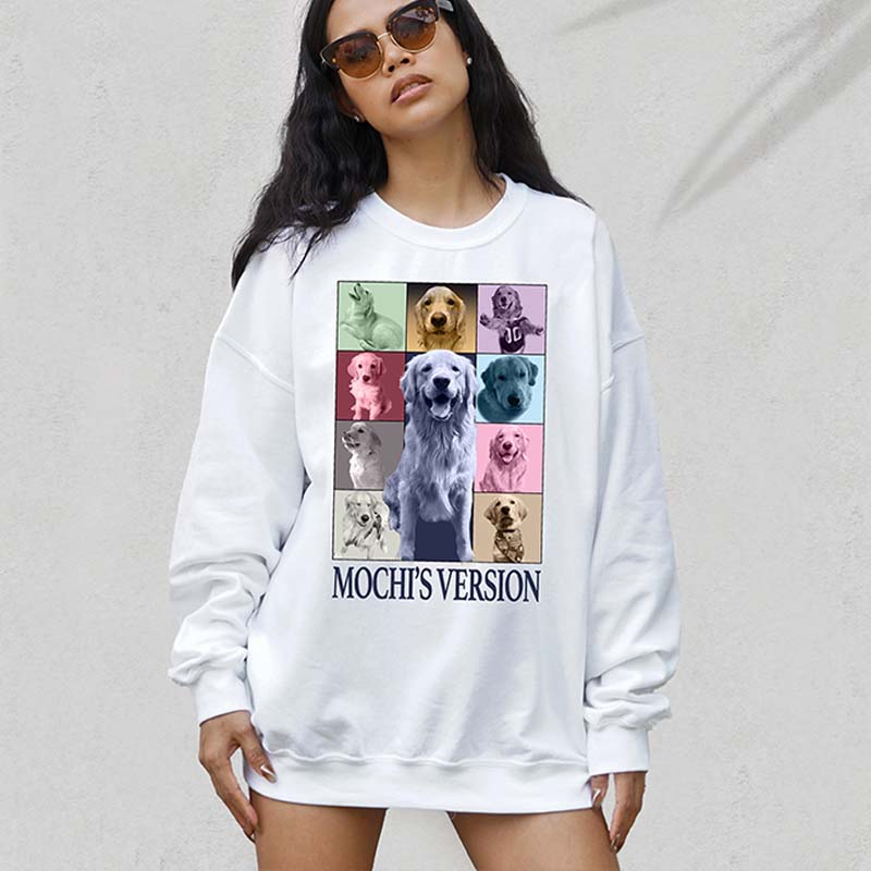 Custom Dog Concert Collage Sweatshirt
