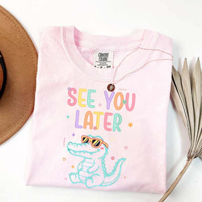 See You Later Teacher Summer Alligator T-Shirt