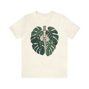 T-shirt corps de plante squelette