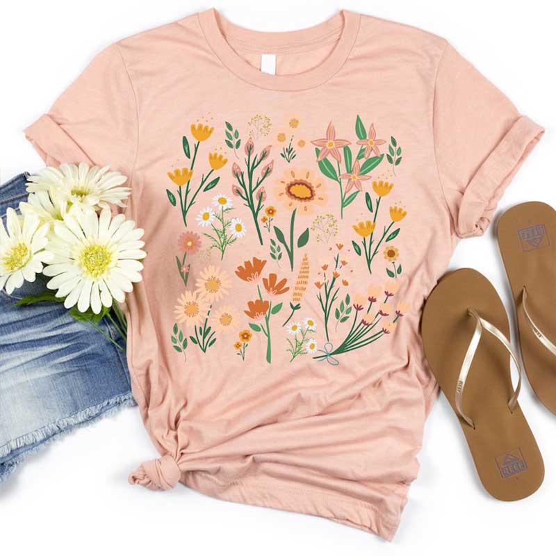 Wild Flowers Best Friend Mom T-Shirt