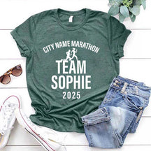 Custom Family Matching Runner's Race Team T-Shirt