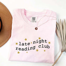 Cute Late Night Reading Club T-Shirt