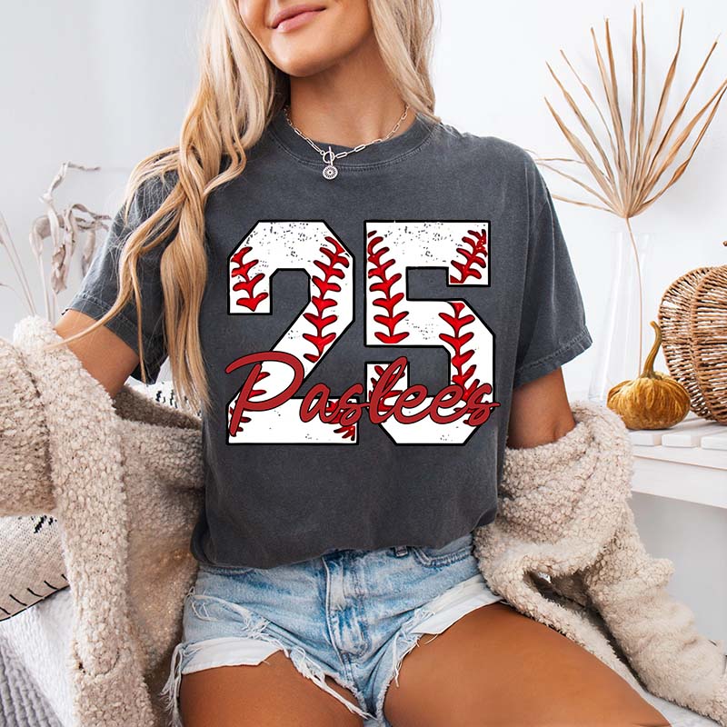 Custom Baseball Name and Number Aunt T-Shirt