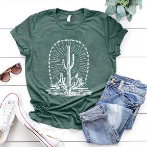 Camping Landscape Desert Cactus T-Shirt