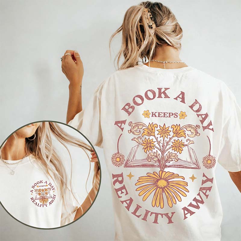 A Book a Day Bookish Reader T-Shirt