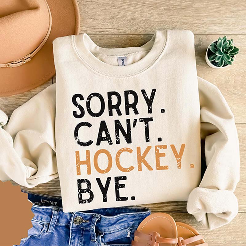 Busy Funny Ice Hockey Coach Sweatshirt