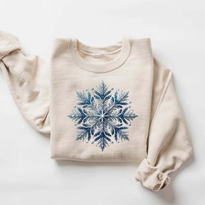 Blue Snowflakes Sweatshirt