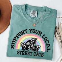 90's Funny Support Your Local Street Cats T-Shirt