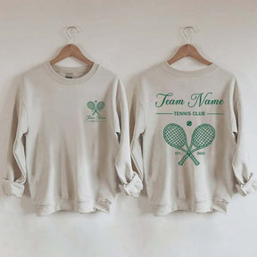 Personalized Tennis Club Matching Team Sweatshirt