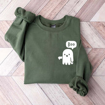 Boo Ghost Halloween Sweatshirt