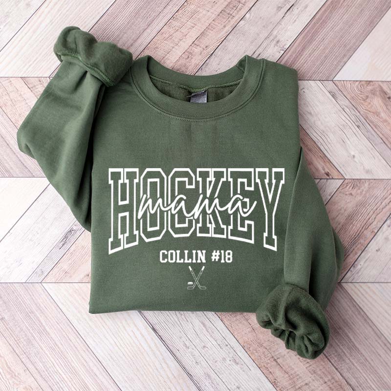 Personalized Hockey Mama Sweatshirt