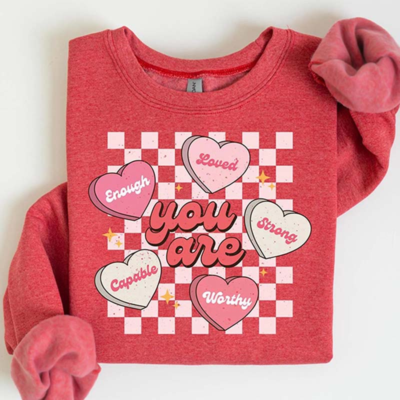 Retro Teacher Valentines Sweatshirt