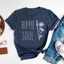 Hippie Soul Novelty Floral T-Shirt