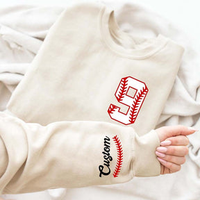 Custom Baseball Name and Number Sweatshirt