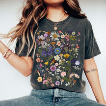 Comfort Colors Floral Mushroom T-Shirt