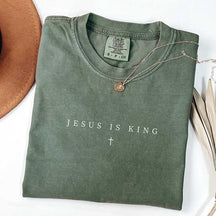 Minimalist Jesus is King Religous T-Shirt