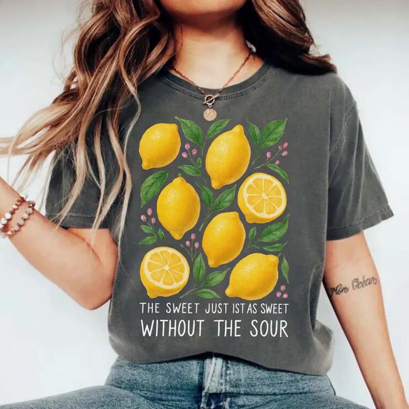 Retro Lemon Inspirational Refreshing T-Shirt