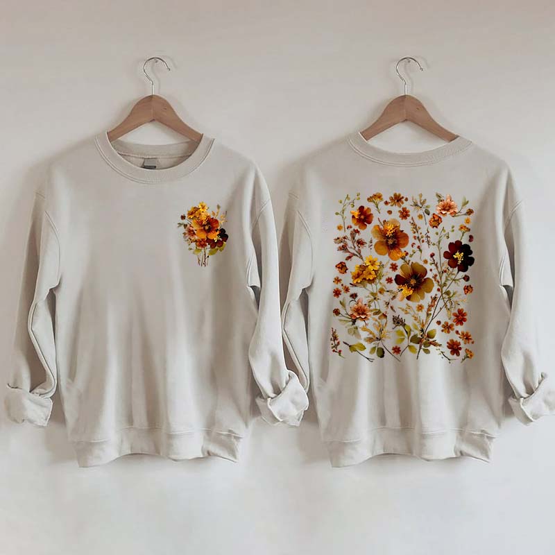 Autumn Cottagecore Autumn Floral Sweatshirt