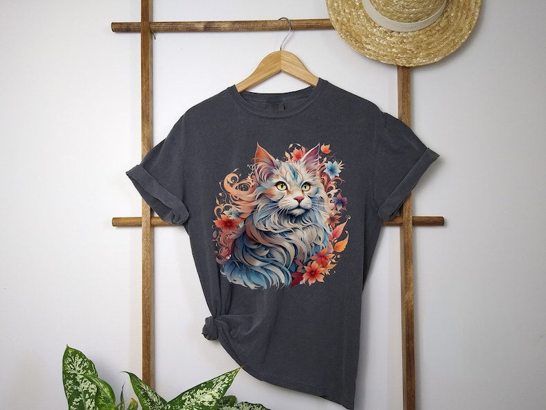 Katzenliebhaber-Geschenk, Katzen-T-Shirt, Katzenliebhaber-Shirt