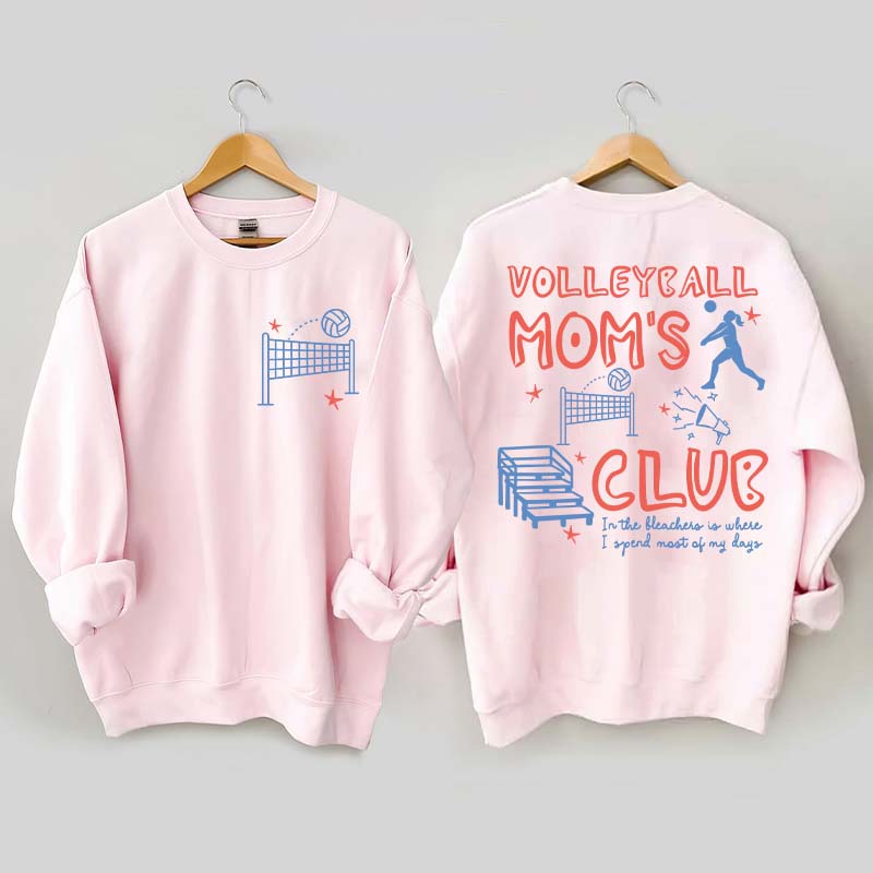 Funny Volleyball Moms Club Sweatshirt