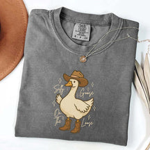 Retro Silly Goose On The Loose Western T-Shirt