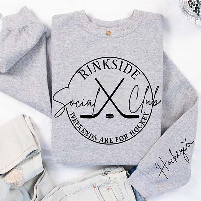 Rinkside Social Club Hockey Sports Mom Sweatshirt