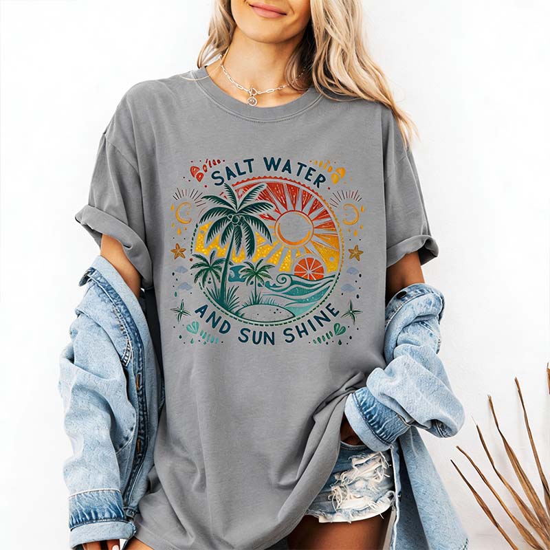Comfort Colors Salt Water And Sun Shine T-Shirt