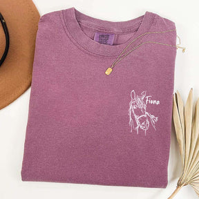 Custom Horse Equestrian Name T-Shirt