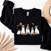 Retro Spooky Season Dog Ghost Sweatshirt