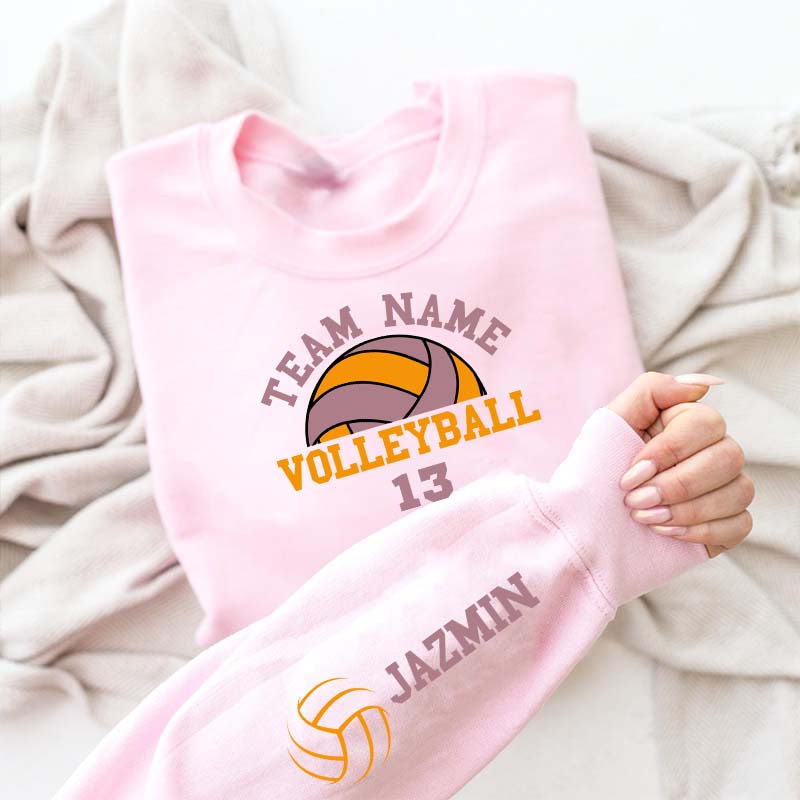 Customized Volleyball Mom Era Sweatshirt