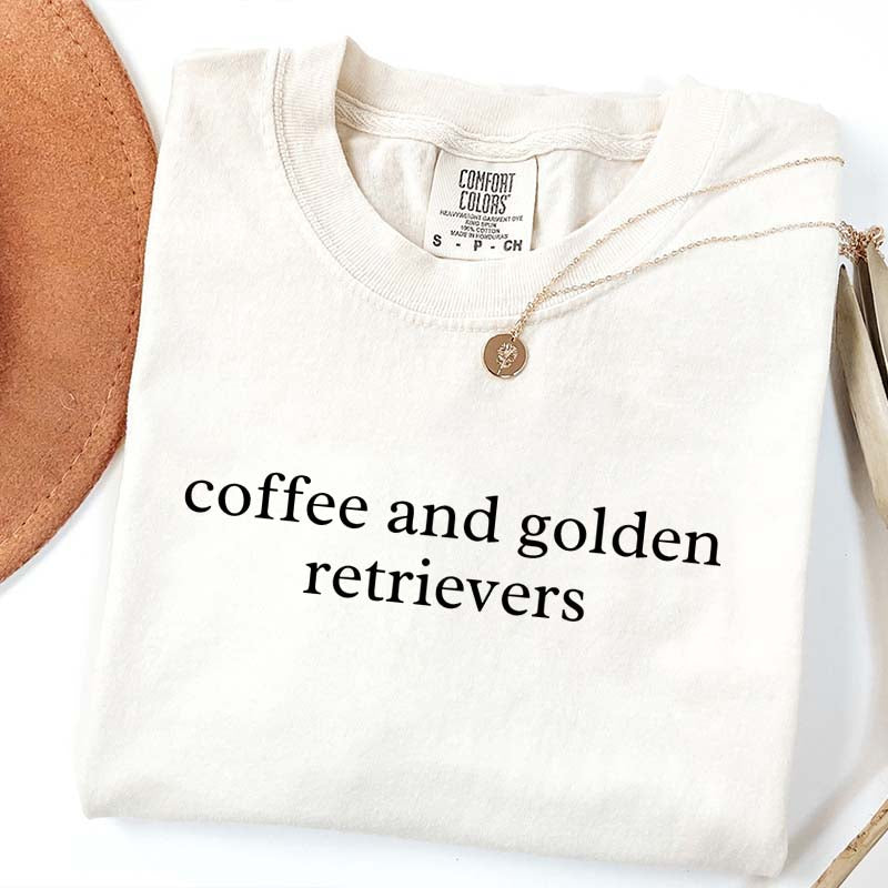Coffee and Golden Retrievers T-Shirt