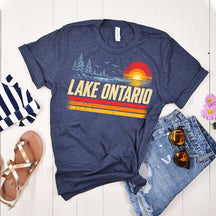 Great Lake Ontario Sunset Outdoor T-Shirt