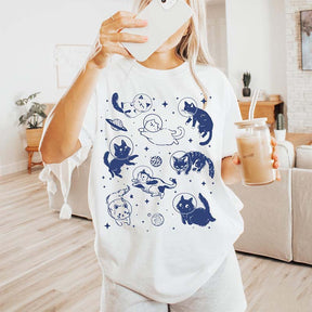 Funny Cats in Space T-Shirt